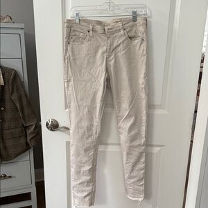 AG Adriano Goldschmied Cream Jeggings